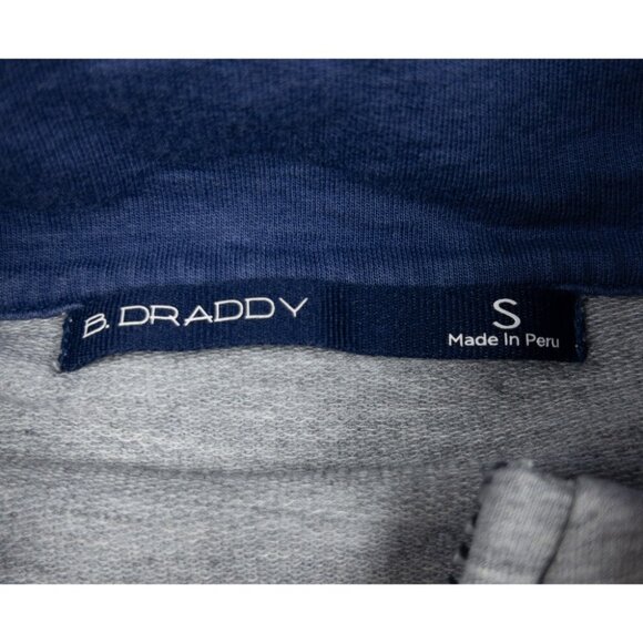 B. Draddy Pullover Sweatshirt Men's Small 1/2 Zip Heather Gray Pocket Golf - Picture 2 of 12
